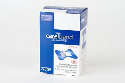 Blue Metal Detectable Fabric Bandages, Aso