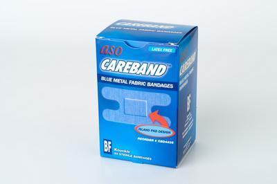 Blue Metal Detectable Fabric Bandages, Aso