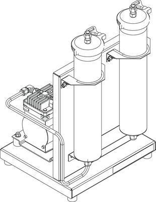 DRY TRAIN W/2 MOLE.SIEVE COLUM