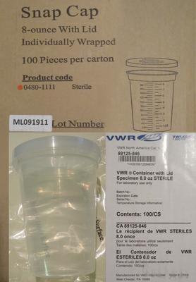 VWR® Polypropylene Specimen Containers