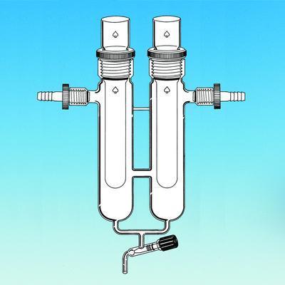 Vacuum Trap Assembly, Ace-Thred Top and Inlet/Outlet, Easy-Action Stopcock, Ace Glass Incorporated