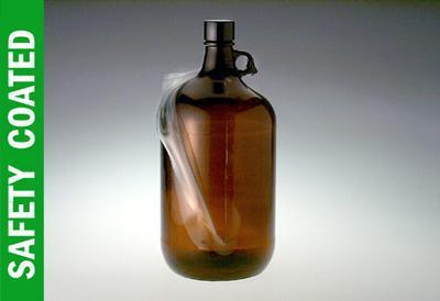 Safety-Coated Glass Jugs, Amber, Qorpak®