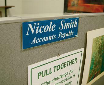 NMC Partition Sign Holder