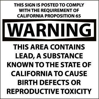 NMC California Proposition 65 Signs