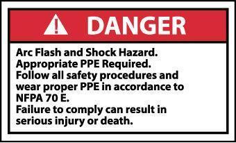 NMC Arc Flash Labels