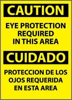 NMC Spanish and Bilingual Personal Protection (PPE) OSHA Caution Signs