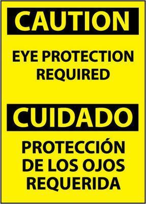 NMC Spanish and Bilingual Personal Protection (PPE) OSHA Caution Signs