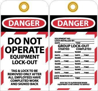 NMC Lockout Tags