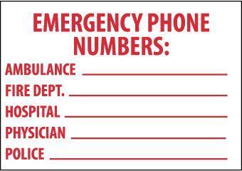 NMC First Aid and Spill Response Signs