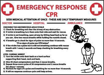 NMC First Aid and Spill Response Signs