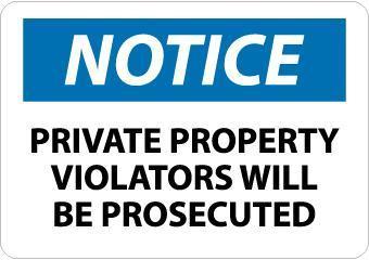 NMC Trespassing and Property Signs