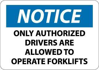 NMC Crane and Forklift Signs