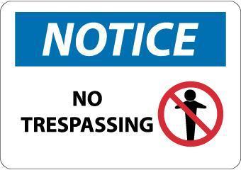 NMC Trespassing and Property Signs