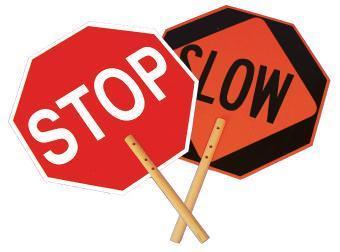 Stop/Slow Paddles, NMC