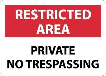 NMC Trespassing and Property Signs