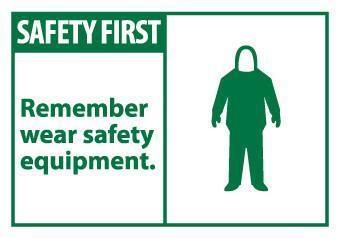 NMC Personal Protection (PPE) ANSI Safety First Signs