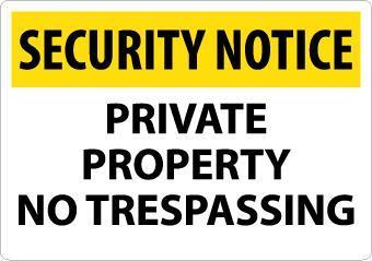 NMC Trespassing and Property Signs