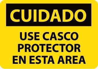 NMC Spanish and Bilingual Personal Protection (PPE) OSHA Caution Signs