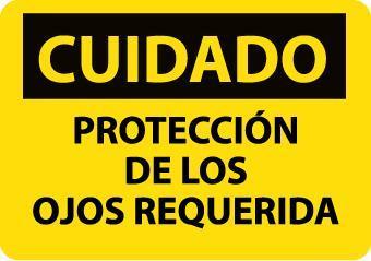 NMC Spanish and Bilingual Personal Protection (PPE) OSHA Caution Signs