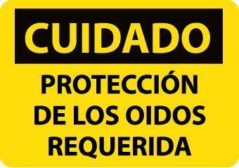 NMC Spanish and Bilingual Personal Protection (PPE) OSHA Caution Signs