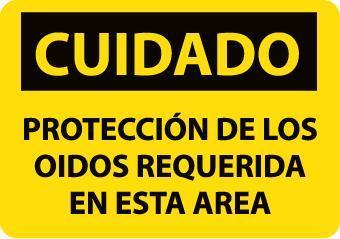 NMC Spanish and Bilingual Personal Protection (PPE) OSHA Caution Signs