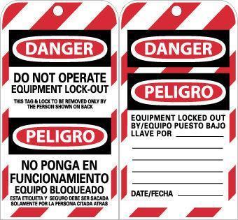 NMC Bilingual Lockout Tags