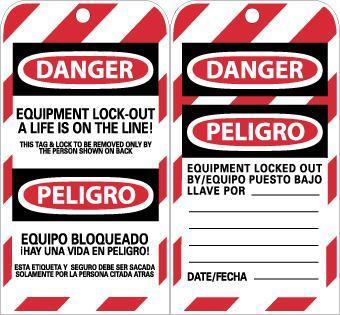 NMC Bilingual Lockout Tags