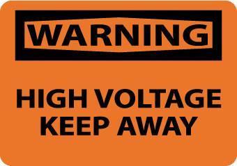 NMC Voltage OSHA Warning Signs