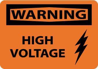 NMC Voltage OSHA Warning Signs