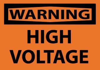 NMC Voltage OSHA Warning Signs