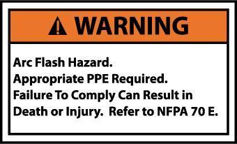 NMC Arc Flash Labels