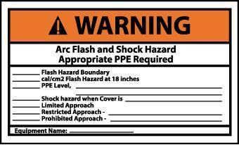 NMC Arc Flash Labels