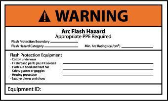 NMC Arc Flash Labels