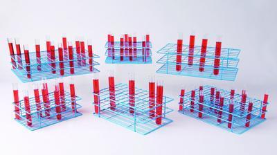 SCIENCEWARE® Poxygrid® 60- and 150-Place Test Tube Racks, Bel-Art