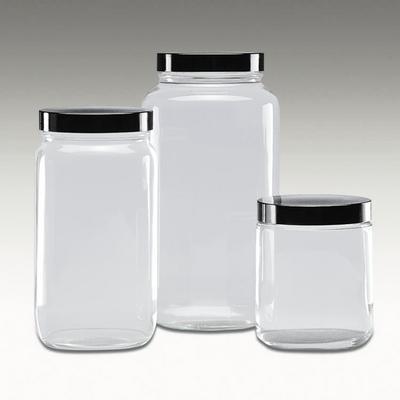 Safety Coated Jar, Clear, Wide Mouth, Wheaton