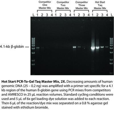 PCR-To-Gel Taq Master Mix, 2X, AMRESCO