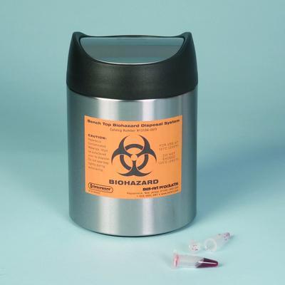 SCIENCEWARE® Benchtop Biohazard Disposal Can, Bel-Art