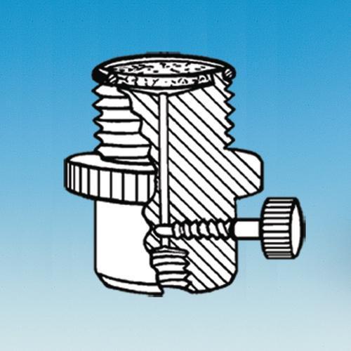 Adapter, Bottom Drip, Internally Threaded, with Flow Regulator Valve, Ace Glass Incorporated