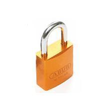 ALUM PADLOCK 1 KD YEL PK6