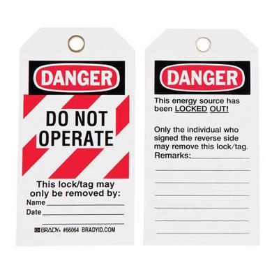 DO NOT OPERATE L/O TAG E VLY