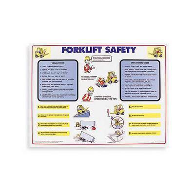 FORKLIFT SAFETY POSTER 18X24IN