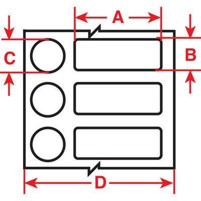 LABEL B499 NYLON1X.375IN RL500