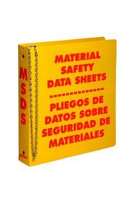 BINDER MSDS BILINGUAL 1.5IN