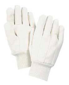 GLOVE COTTN FLANNL WHT LG PK12