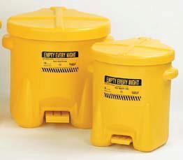 OILY WASTE CAN POLY YELLOW 6GL