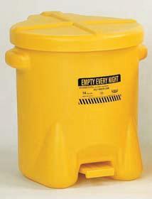 WASTE CAN POLY YELLOW 14GL