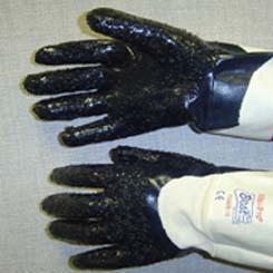 GLOVE NITRILE ROUGH MED PK12PR