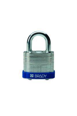 STEEL PADLOCK .75IN KD BLUEPK6