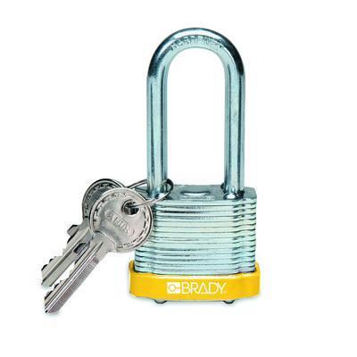 BRADY LOCK STEEL 2 KD YLW