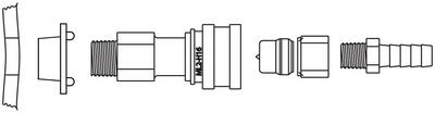 TUBING 3/8INCH SS PTFE SEALS